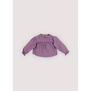 NEW THE NEW SOCIETY baby girl lucy blouse in grape bliss